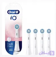 سری یدک مسواک برقی اورال بی 4 عددی سفید مدل Oral-b iO Gentle Care