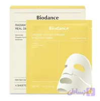 ماسک صورت بایودنس مدل روشن کننده و ضدلک و منافذ 1 عددی Biodance Niacinamide