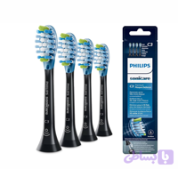 سری یدک مسواک برقی فیلیپس 4 عدد مشکی مدل Philips Sonicare C3 Permium Plaque Defence