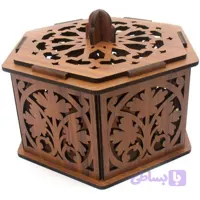 شکلات خوری چوبی مشبک طرح گل دار