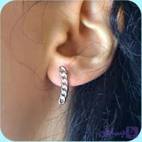 گوشواره آویز نقره‌ای (کد TL3H6)