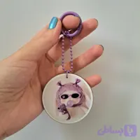 چارم بگ و آویز کیف خرگوش گنگ بنفش