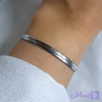 دستبند ماری دستبند هرینگبون نقره ای
