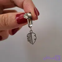 پیرسینگ فیک ناف ( بدون نیاز به سوراخ کردن ) طرح برگ