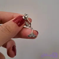 پیرسینگ فیک ناف ( بدون نیاز به سوراخ کردن ) طرح دم وال فول نگین