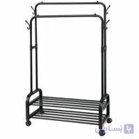 رگال لباس مدل دو میله چرخ‌دار کد YH6804-100 طول 100 cm - ترند شاپ تهران