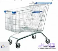 ترولی چرخ خرید فروشگاهی 240 لیتری