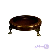 سینی پذیرایی چوبی پایه فلزی کوچک 513