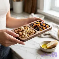 اردوخوری چوبی طرح مستطیل 2 خانه 042