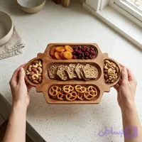 اردوخوری چوبی طرح سنتی 5 تیکه 034