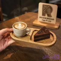 سینی چوبی اسپرسو باریستا رُزیک وود مدل تک شات