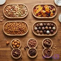 پک 7 تایی کافی شاپی (لاته، قهوه و اسپرسو ) ۴ سینی بیضی + ۳ دایره دوخانه