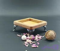 سینی مربع پذیرایی پایه فلزی کوچک 510