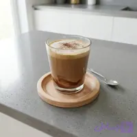 زیرلیوانی چوبی طرح ساده دایره ای 025