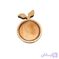 زیرلیوانی چوبی طرح برگی کد 021