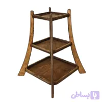 استند پذیرایی چوبی 3 طبقه مربع 501