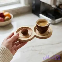 اردوخوری سرو چوبی دایره دوخانه 024