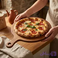 تخته سرو چوبی پیتزایی بزرگ 0109