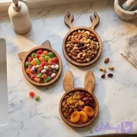سرویس 3 تیکه اردو خوری چوبی حیوانات P30