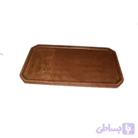 سینی سرو چوبی مستطیل لبه کج 081