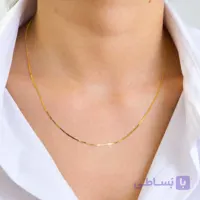 زنجیر طلا هرینگبون (بافت ماری تخت) | درخشش آینه‌ای، لوکس، ترندی و مدرن