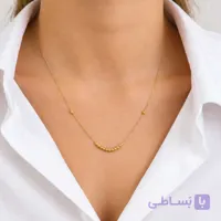 گردنبند گوی طلا وارداتی | چیدمان استیشن و سبک مینیمال لوکس