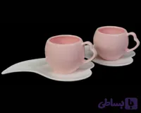 فنجان و نعلبکی جفتی برند کاپ سرام مدل قلب