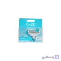 یدک خودتراش ژیلت ونوس 3 لب مدل Smooth تعداد 4 عددی