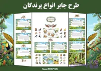 طرح جابر انواع پرندگان