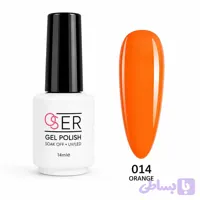 لاک ژل OSER شماره 014 رنگ نارنجی | حجم 14میل
