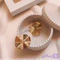گوشواره پیچ پیچی مینیمال طلایی