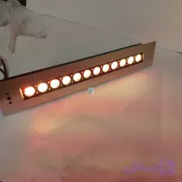 چراغ توکار استخری مستطیل استیل تک رنگ برند لدمن (12TML)