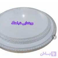 چراغ سقفی 100 وات دوپله طرح کریستالی