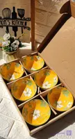 پک کاسه 6 عددی طرح گل های بهاری LUXURY