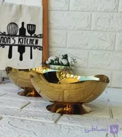 ظرف دفرمه پایه دار پذیرایی استیل