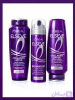 مجموعه حجم دهنده لورآل السیو سری کلاژن لیفتر Collagen Lifter ، شامپو کاندیشنر و اسپری حجم دهنده