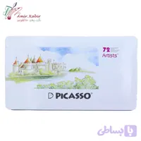 مداد رنگی 72 رنگ جعبه فلزی پیکاسو