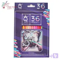 مداد رنگی 36 رنگ جعبه مقوایی ام کیو MQ بنفش