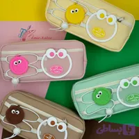 جامدادی 2 زیپ پارچه ای کوکی