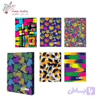 دفتر کلاسور 26 حلقه 100 برگ آزاده کد 261