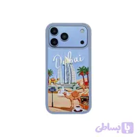 قاب لولو مدل ولو رنگ آبی آسمانی مناسب برای آیفون ۱۸ پرومکس و ۱۷ پرومکس Vallo Glacier Case Levelo For iPhone 18 Pro Max & 17 Pro Max