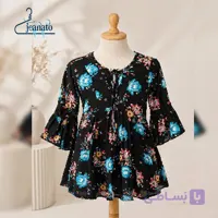 بلوز نخی آستین بلند وارداتی،فوق العاده سبک و راحت و خنک | جیناتو