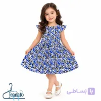 پیراهن دخترانه بچگانه وارداتی خنک مناسب ۱ تا ۳ سال