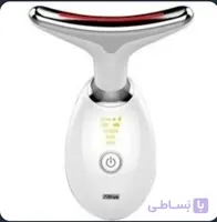 ماساژور برقی صورت و گردن شارژی مدل ES-1081 با فناوری لرزش لمسی هوشمند، 3 حالت ماساژ پاکسازی، EMS و حرارت 45 درجه، 3 حالت نور درمانی LED، قابل حمل با شارژ سریع USB-C و تا 12 بار استفاده پس از شارژ کامل