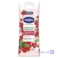 لوسیون بدن وازلین Vaseline مدل Superfood Cranberry حجم 100 میل