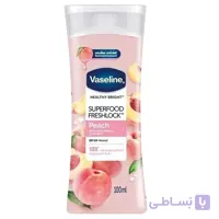 لوسیون بدن وازلین Vaseline مدل Superfood Peach حجم 100 میل