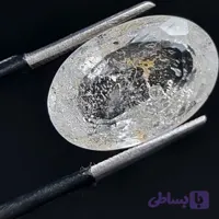 نگین سنگ توپاز سفید معدنی 9 قیراط کد 29860