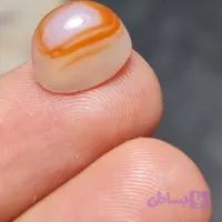 نگین زیبای سنگ صد درصد طبیعی عقیق سه پوست معدنی خراسانی کد 28611