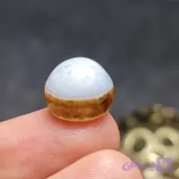 نگین سنگ عقیق سه پوست کلاه ژیودی معدنی کد 29079