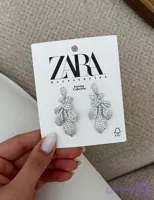 گوشواره نگینی مجلسی زنانه